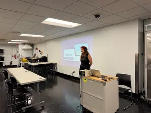 Speaker presenting at Day of Data Detroit 2026